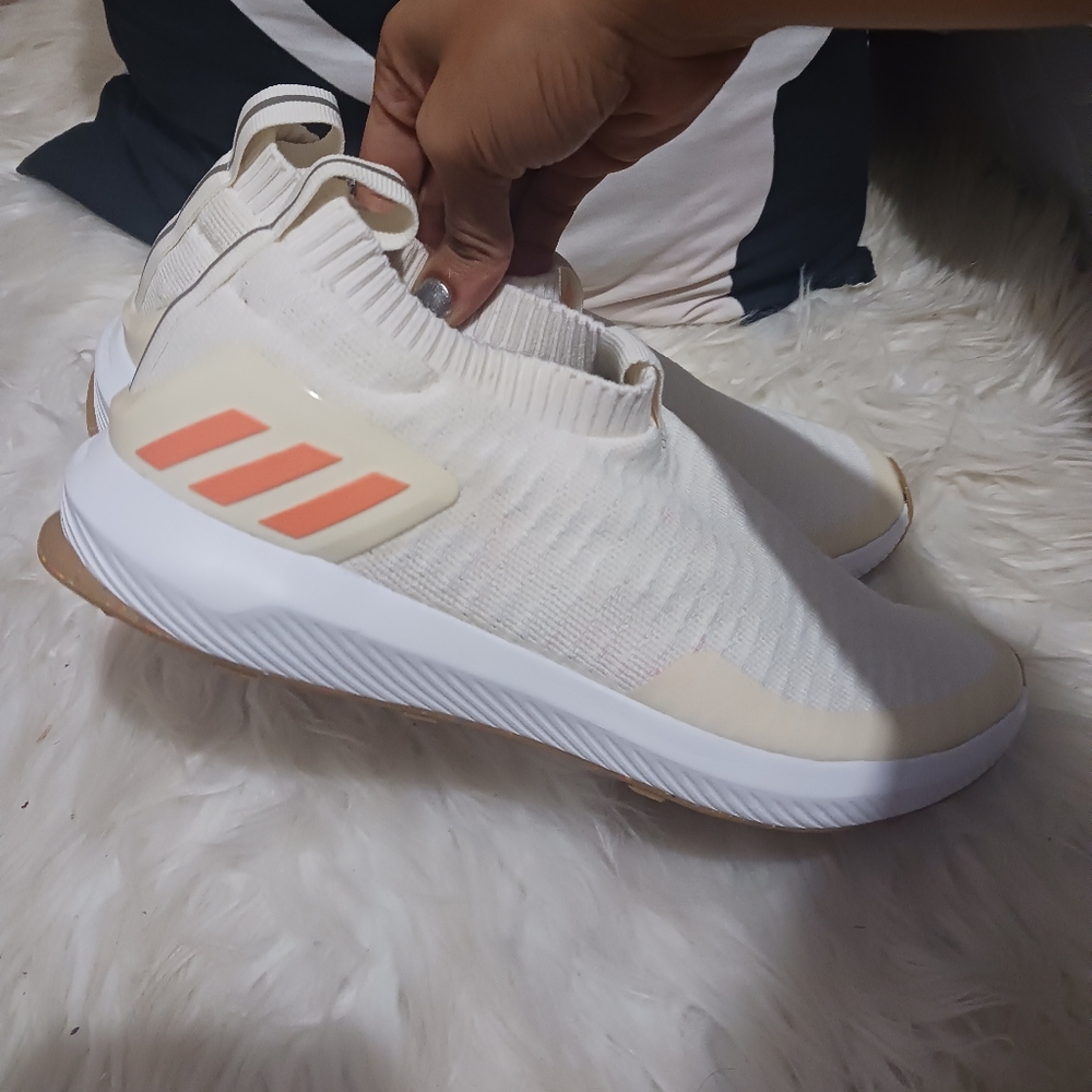 Adidas Girl white breathable sneakers - Picture 4 of 12